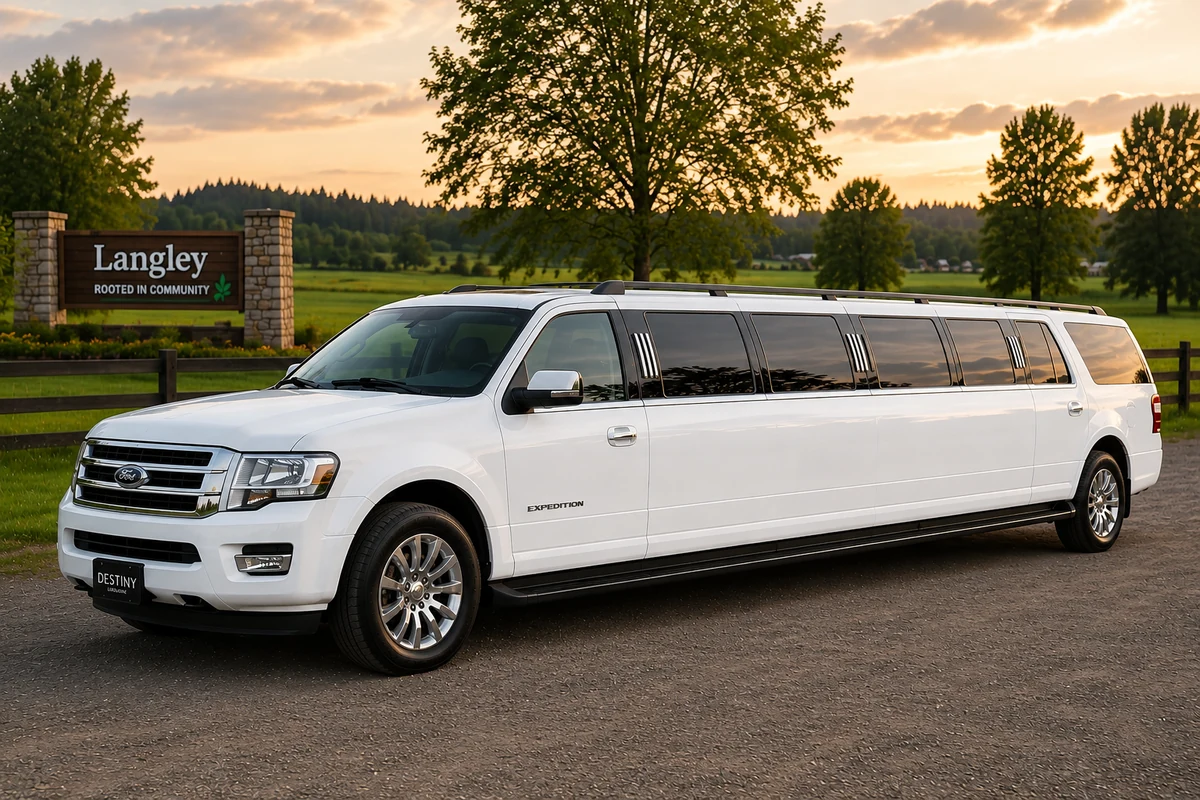 Stretch SUV limousine in the Vancouver limo fleet